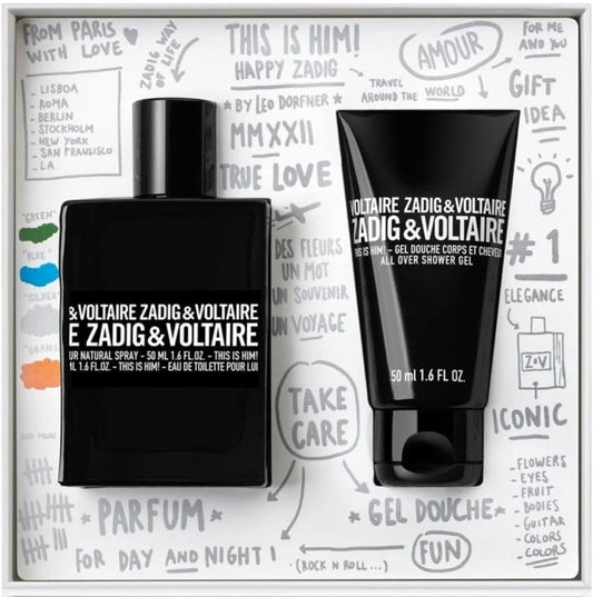 Zadig & Voltaire This Is Him! Set (Edt 50Ml + Shower Gel 50Ml)