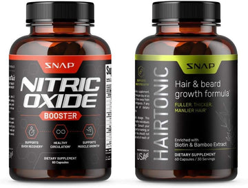 Snap Supplements Nitric Oxide + Hair Growth Bundle (2 Products)