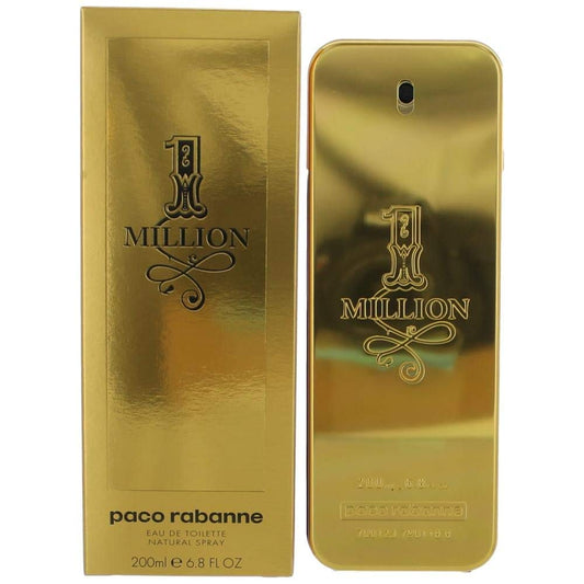 1 Million By Paco Rabanne Men'S Eau De Toilette Spray 6.8 Fl Oz - 100% Authentic