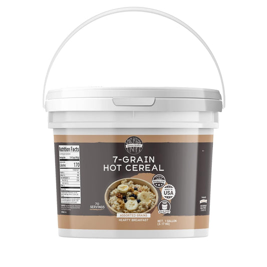 Birch & Meadow 7-Grain Hot Cereal & Granulated Honey Bundle (1 Gallon Buckets), Versatile Ingredients, Oatmeal & Smoothies, Flavorful