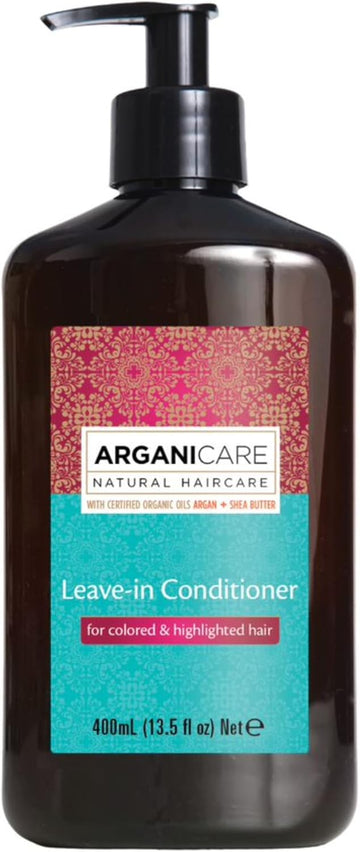 Arganicare | Argan Range | Leave-On Protective Moisturizing Care | With Organic Argan Oil | Colored Hair | Restores Vitality | Enhance Color | Brings Flexibility And Shine | 400Ml