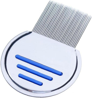 Ruluti 1 Pc Lice Removal Comb Stainless Steel Reusable Headlice Nit Removal Lice Comb Grooves For Kids Adults Pets Head Lice Treatment Removes Louse