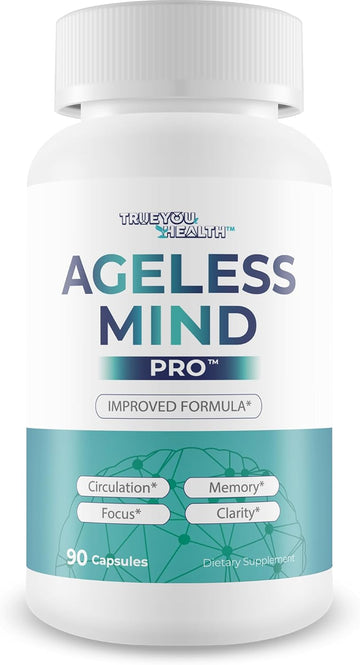 Ageless Mind Pro - Our Best Nootropic Brain Supplements For Memory And Focus - Lions Mane Mushroom Supplement Capsules For Youthful Brain Performance - Brain Booster - Ageless Brain Support Supplement