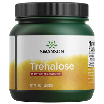Swanson 100% Pure Trehalose 16 Ounce (1 Lb) (454 G) Pwdr