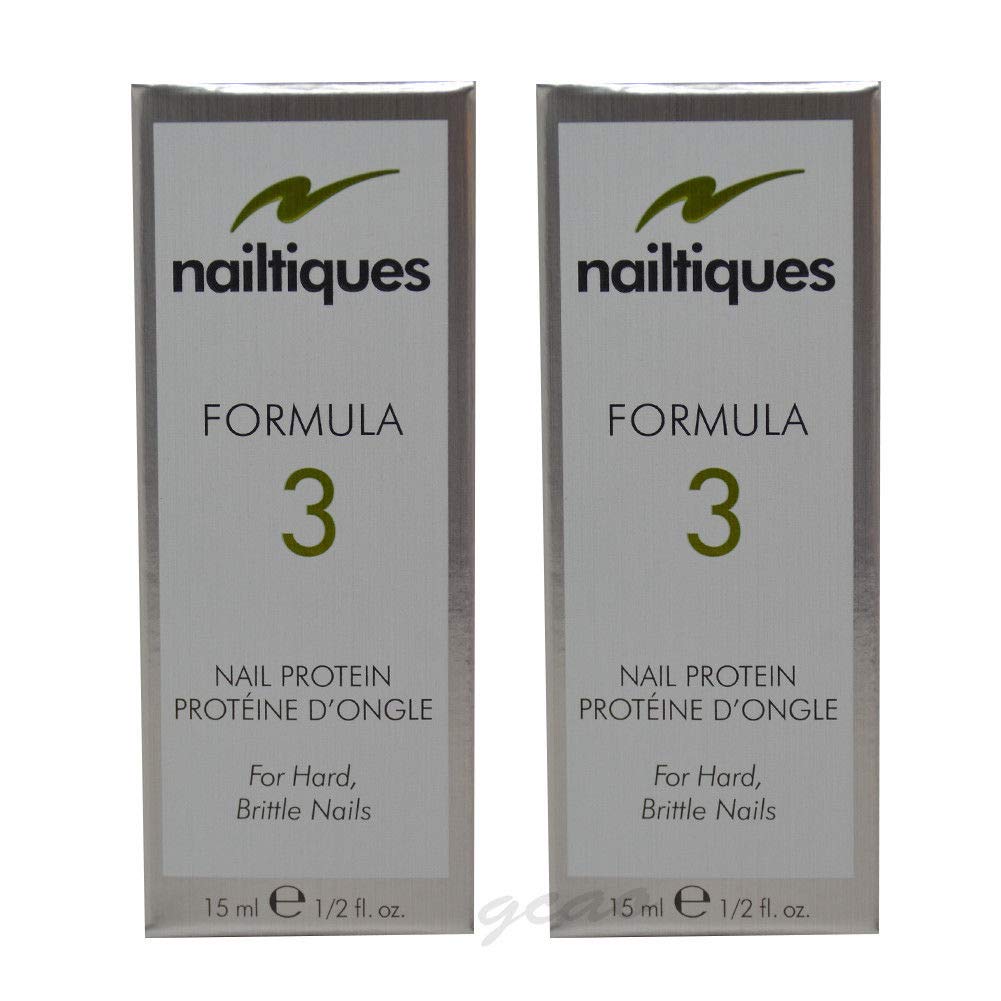 Nailtiques Formula 3 Nail Protein 0.5 Oz (2 Pcs) : Beauty & Personal Care