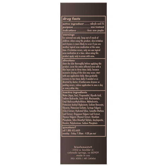 Bioelements Daily Meds - 1 Fl Oz - Acne Clearing Serum With Medicinal Beta + Alpha Hydroxy Acids And Niacinamide To Target Lines, Tone + Dullness - Vegan, Gluten Free - Never Tested On Animals