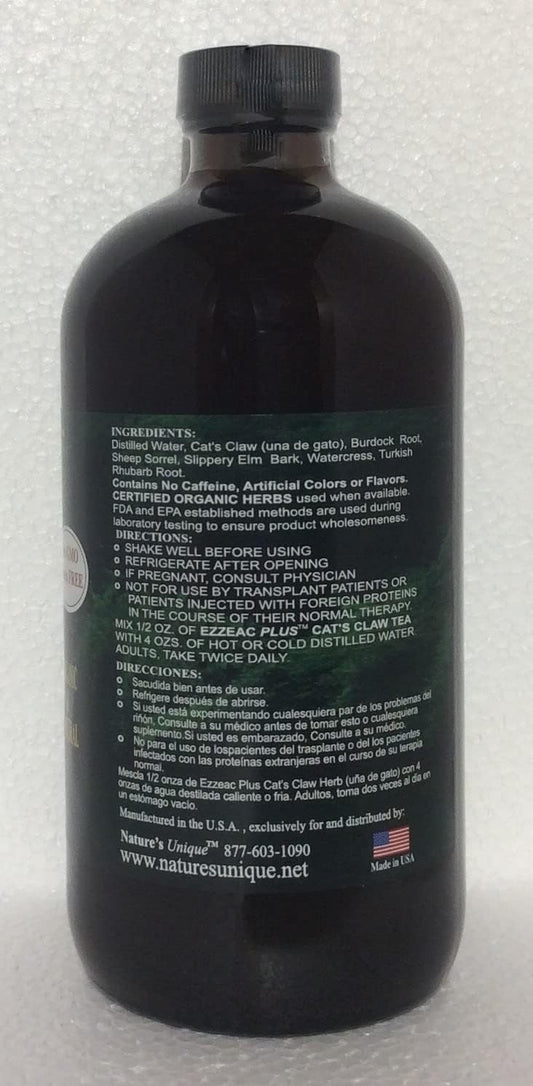 Plus Cat'S Claw - Nature'S Unique 16 Oz. Concentrate- All Natural, Advanced Formula, Premium Herbal Tea - Dr. Brusch & R.Caisse Rn