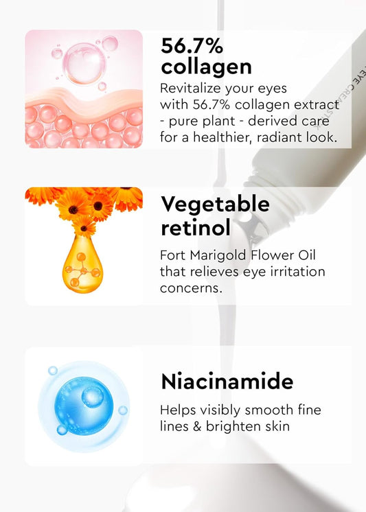 Bewants Eye Cream Stick For Wrinkles, Under Eye Cream For Dark Circles And Puffiness, Eye Cream For Puffiness And Bags Under Eyes, Korean Skincare, Ideal For Valentine'S Day Gift