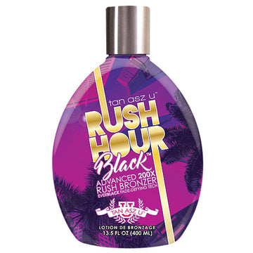 Tan Asz U Rush Hour Black Advanced 200X Rush Bronzer - 13.5 Oz. : Beauty & Personal Care