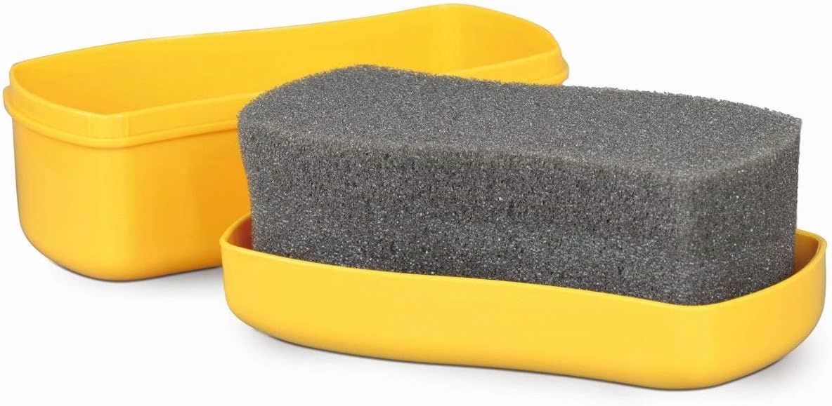 Effax Leather Shine (Yellow, Lightweight, One Size) - For Boots, Saddles, Bridles, Harness, Bags - Includes Sponge