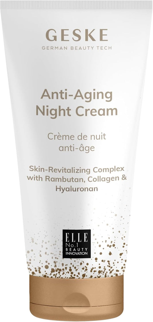 GESKE | Anti Aging Night Cream | Moisturizing cream with hyaluron | Anti-Wrinkle Cream | Moisturizing Skin Cream | Vegan Formula without animal testing | Complements GESKE SmartAppGuided⢠Devices : Amazon.co.uk: Beauty