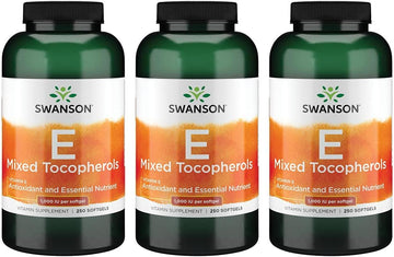 Swanson Vitamin E Mixed Tocopherols 1000 Iu (671.1 Milligrams) 250 Sgels (3 Pack)