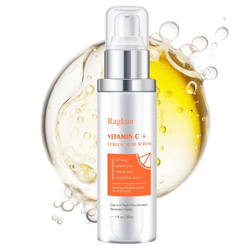 Vitamin C Brightening Serum For Face, Ce Ferulic Acid, Super Vitamin C Serum, Hyaluronic Acid Serum For Face, Dark Spot Remover For Face Lifting, Firming Anti Aging Wrinkle Serum-1 Fl Oz