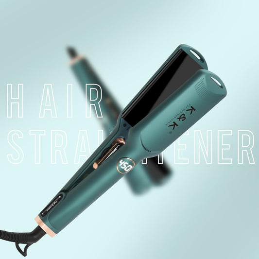 1 Inch Hair Straighteners Professional Flat Iron 3D Floating Mirror Titanium Plates Hair Curling And Straightening 450 Max High Heat Adjustable Temperature