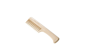 Acca Kappa Natura Coarse Tooth Comb β Beech Wood Handle For Thick And Curly Hair
