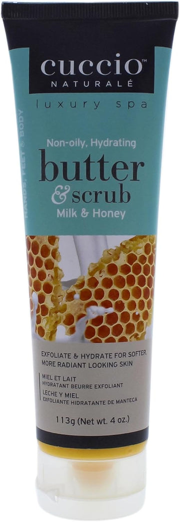 Cuccio Milk & Honey Butter Scrub Tube 4Oz