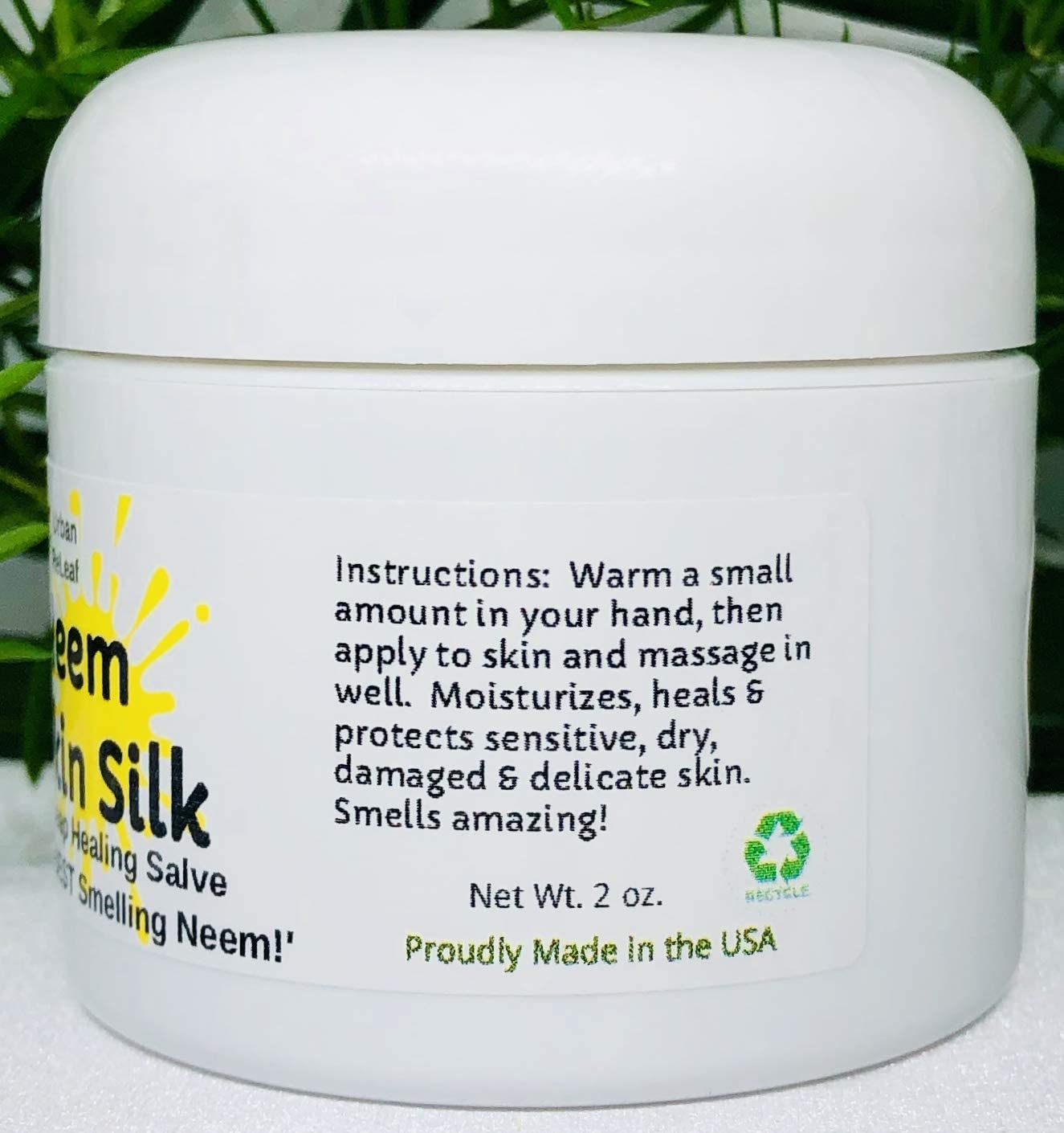 Urban Releaf Neem Skin Silk! Healing Salve. Repairs Dry Skin! Vegan. Ayurveda Rejuvenate. Feed Your Skin... Rub It In! Shea Butter & Neem Oil. Gently Soothe Damaged, Injured, Dry Skin. : Health And Personal Care : Beauty & Personal Care