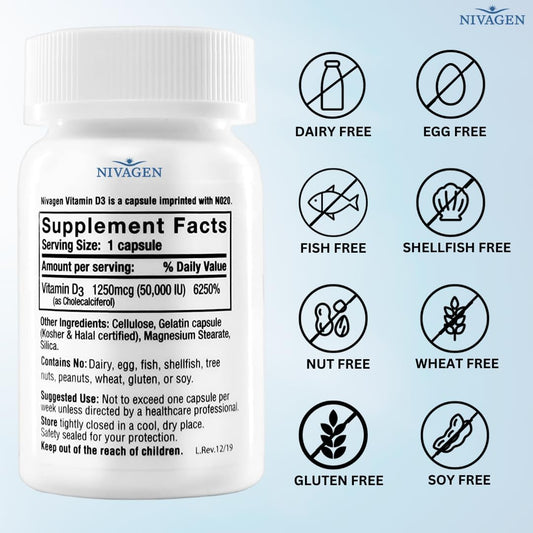 Pharmaceuticals Inc Vitamin D3 50,000 Iu Capsule (100)
