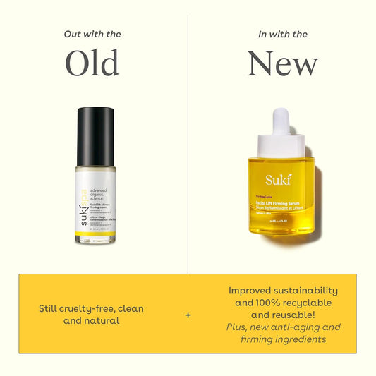 Suki Anti Aging Face Serum: Facial Lift Firming Serum - Plumping Day & Night Anti Wrinkle Serum For Face Skin Care With Hydrating Hyaluronic Acid, Retinol Alternative Bakuchiol, Plant Stem Cells 1Oz