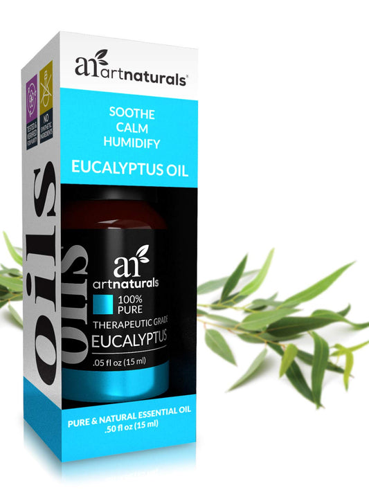 Artnaturals 100% Pure Eucalyptus Essential Oil - (.33 Fl Oz / 10Ml) - Undiluted Therapeutic Grade Fragrance - Soothe Calm And Humidify - For Aromatherapy Diffuser, Steam Room, Suana, Humidifier