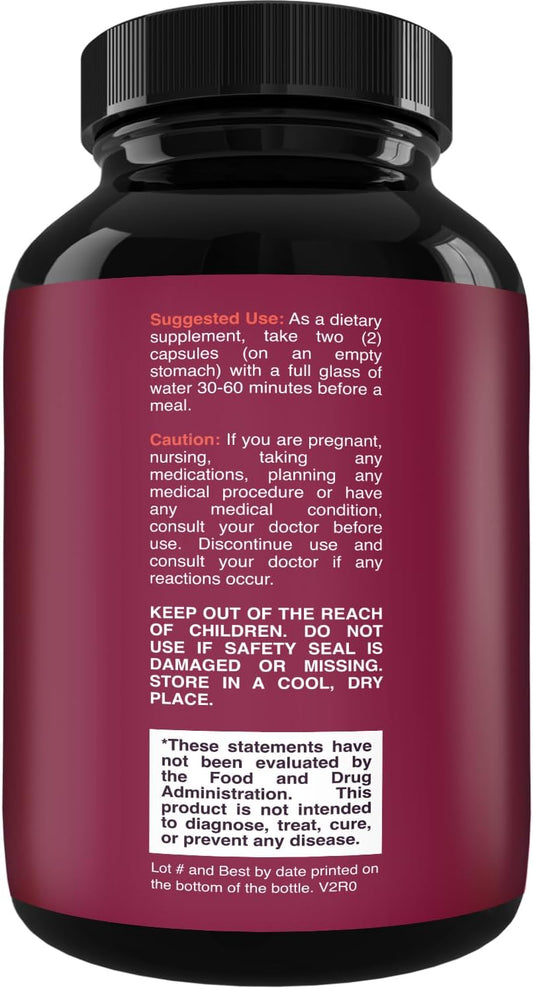100% Forskolin Supplement-Pure Forskolin Extract Supplement With Potent Coleus Forskohlii 500 Mg Per Serving For Enhanced Energy For Adults-Plant-Based Energy Supplements For Women And Men-60 Capsules