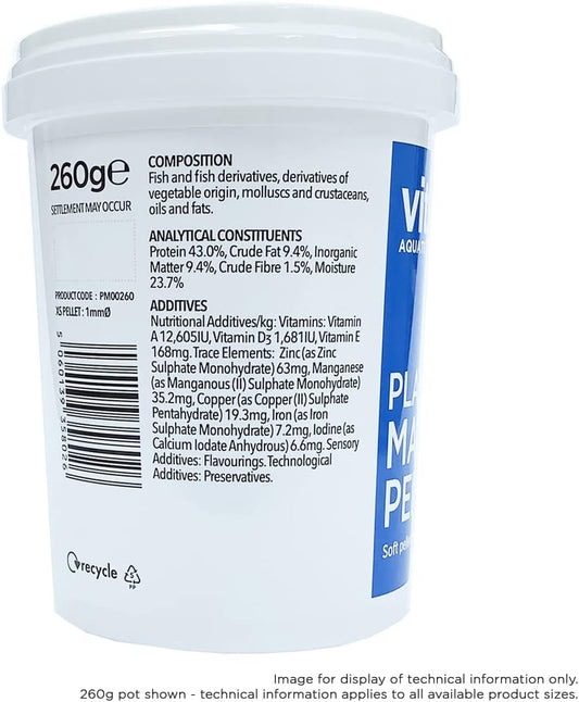 Vitalis Platinum Marine Pellets Xs (1Mm) 140G Fish Food