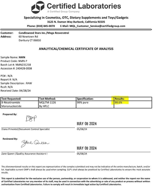 Mega Resveratrol Powder, Pharmaceutical Grade, 99% Pure Micronized Trans-Resveratrol, 60 Grams Powder, Purity Certified. Excipients Free