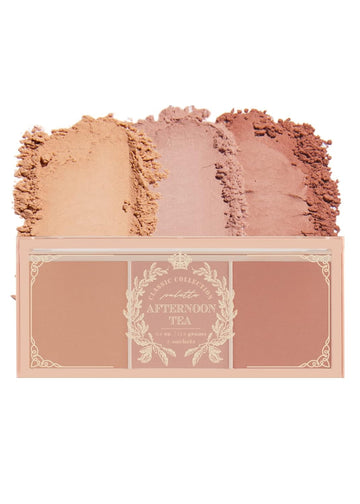 I'M Meme Palette - Afternoon Tea Blusher | Warm Flavor, Warm Tone Blush For Cheek, Natural Makeup, Neutral Tone, 3 Shades Palette, Matte Powder Blush, For All Skin Tones, Valentine Day Gift, 0.4 Oz