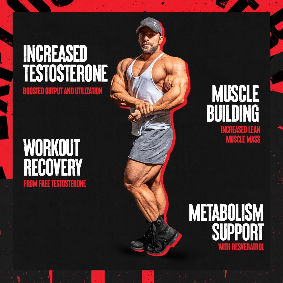 Animal Test – Testosterone Booster For Men – Arachidonic Acid, Yohimbe Bark, Trans Resveratrol, Cissus Quadrangularis – Convenient All-in-one Packs for Strength Athletes & Bodybuilders – 21 Day Cycle : Health & Household