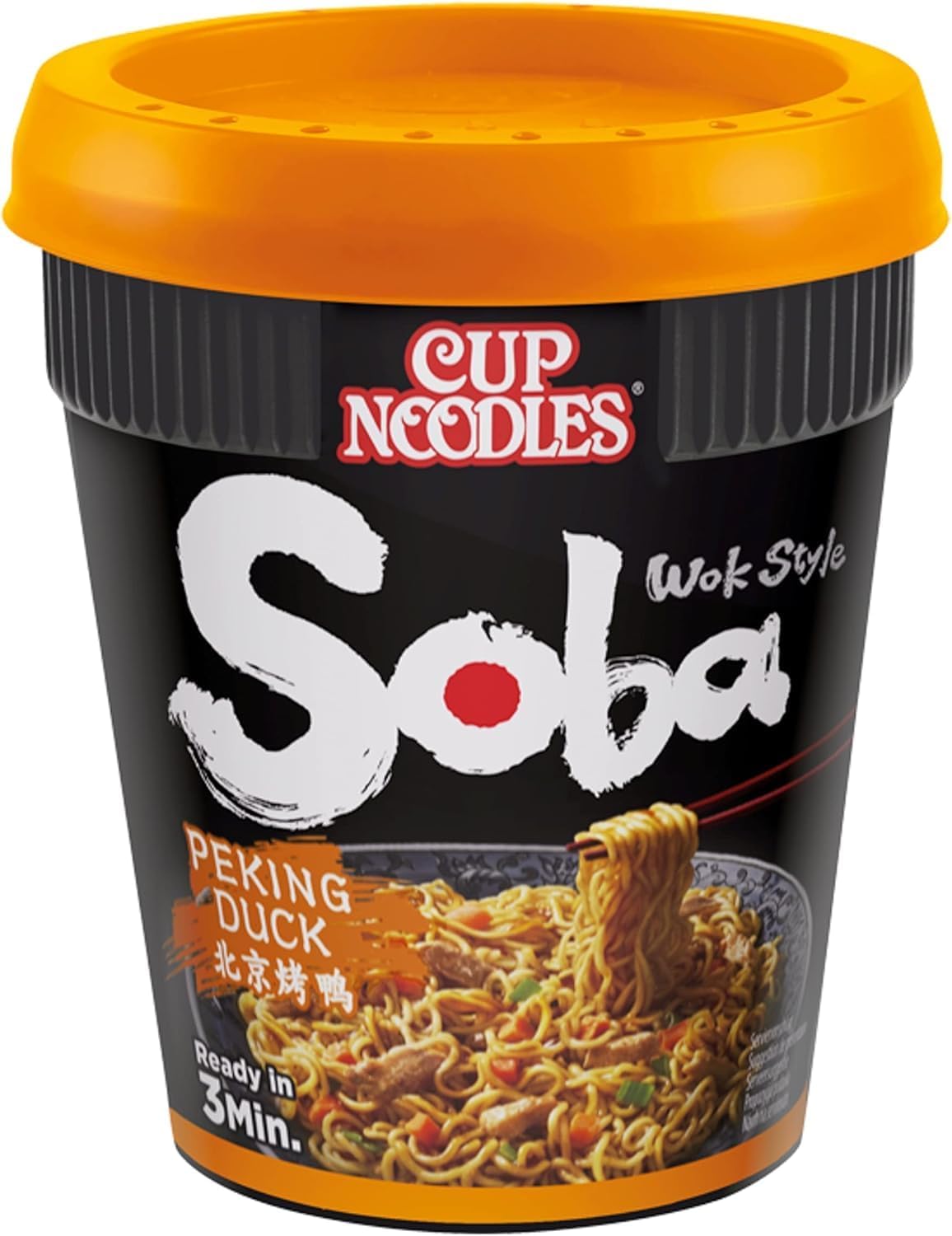 NISSIN Cup Noodles Soba Wok Style Peking Duck Flavoured Instant Noodles, 87 g Pot (Pack of 1) : Amazon.co.uk: Grocery