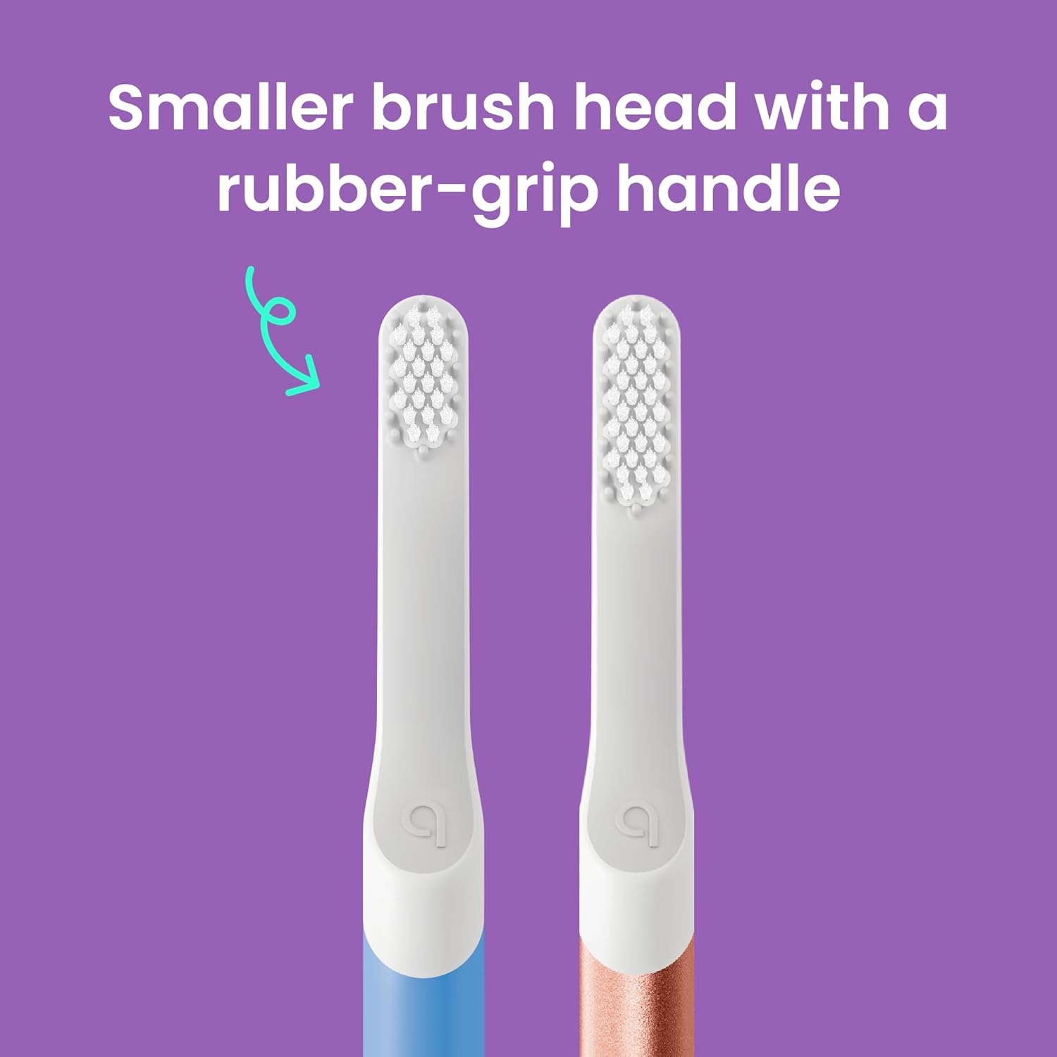 Quip Sonic Toothbrush For Kids - Timed Electric Toothbrush With Small Replaceable Brush Head - Soft Bristles, Rubber Handle, 3 Month Battery Life - Travel Toothbrush - Blue : Health & Household