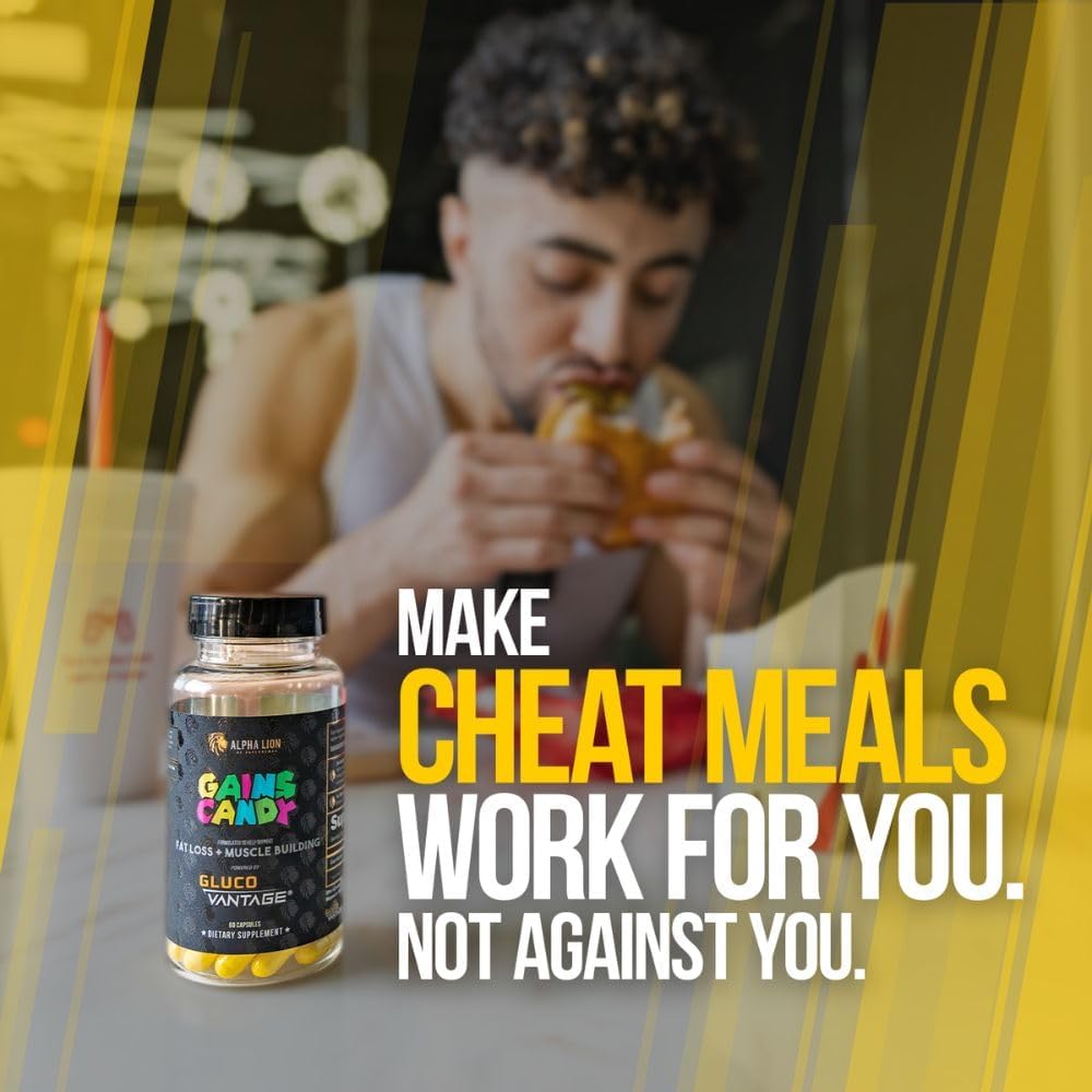 Alpha Lion Gains Candy, Pills That Support Weight Loss, Energy Supplements, 100% Natural Extract, Calorie Burning, Regulates Healthy Metabolism, 60 Capsules (Fat Loss - Caloriburn®) : Health & Household