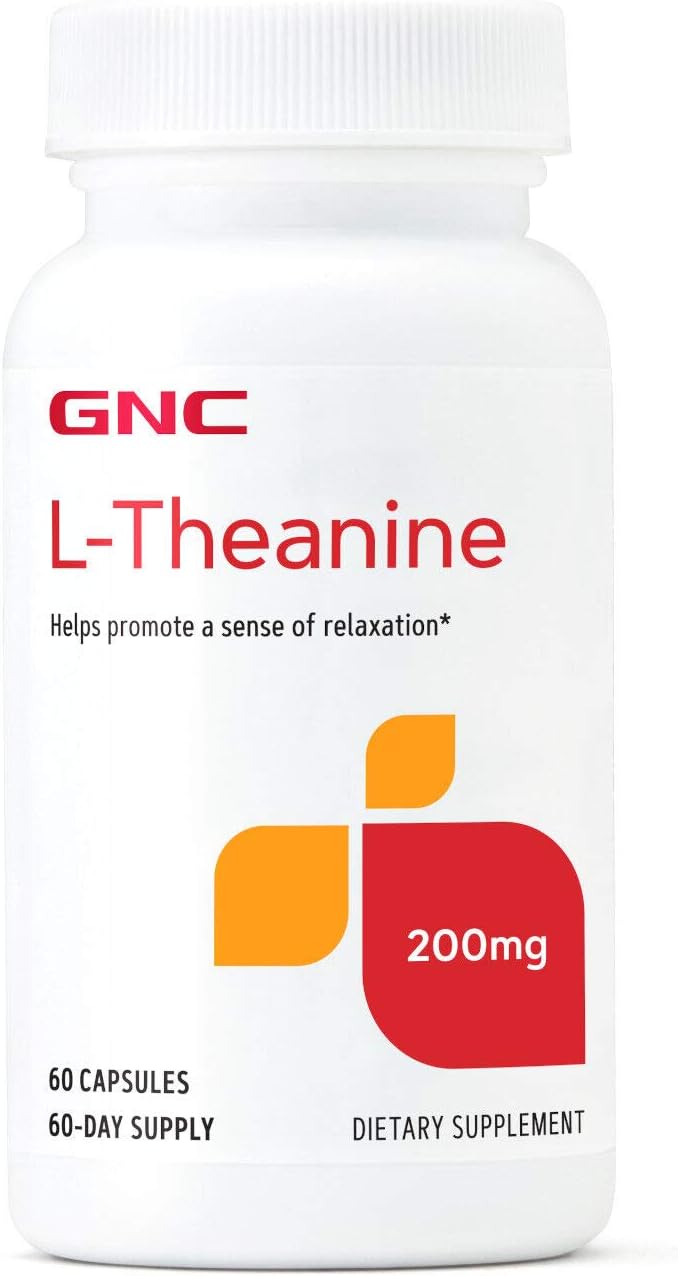 Gnc L-Theanine 200Mg - 60 Capsules | 60 Servings : Health & Household