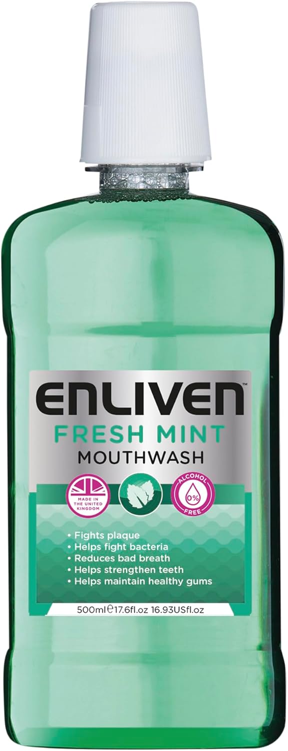 Enliven Fresh Mint Mouthwash (Alcohol Free) : Amazon.co.uk: Health & Personal Care