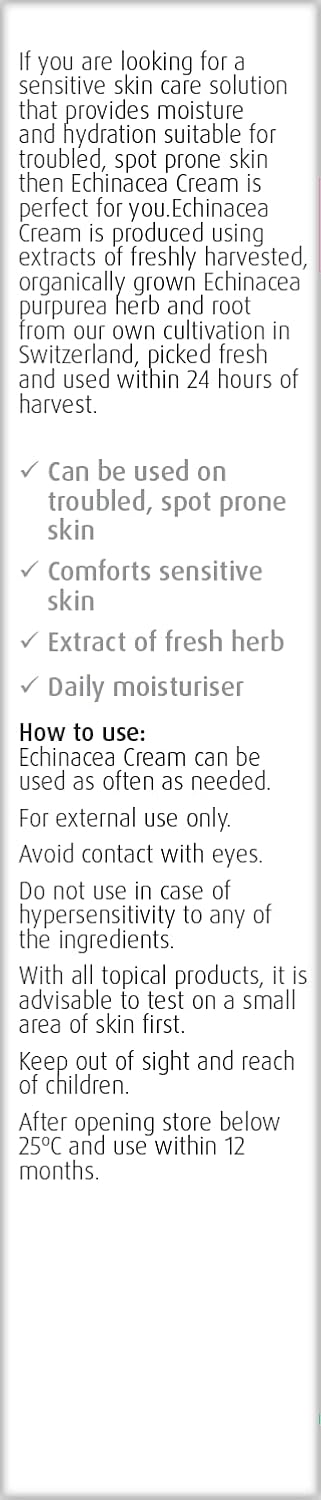 A.Vogel Echinacea Cream | Daily Face Moisturiser | Suitable for Women & Men with Sensitive, Troubled or Spot-prone Skin | 35g : Amazon.co.uk: Beauty