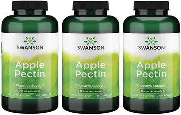 Swanson Apple Pectin 300 Milligrams 250 Capsules (3 Pack)