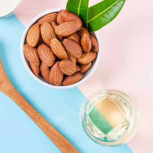 Absolute Aromas Sweet Almond Oil 500Ml - Pure, Natural, Cruelty-Free. Vegan, No Gmo - Massage Base Oil And Moisturiser For Hair, Skin, Face And Nails