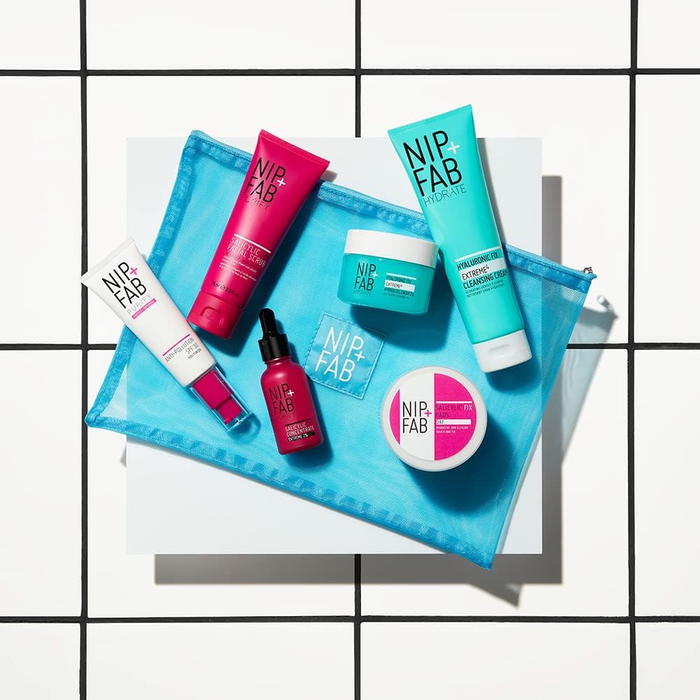 Nip + Fab Purify & Hydrate Gift Set | Clear Oil and Reduce Blemishes with Salicylic acid | Salicylic Scrub, Pads, Concentrate | Hyaluronic Cream : Amazon.co.uk: Beauty