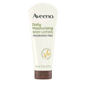 Aveeno Daily Moisturizing Body Lotion, Fragrance-Free, 8 Fl Oz