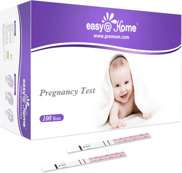 Easy@Home Pregnancy Test Strips Kit: 100-Pack Hcg Test Strips, Early Detection Home Pregnancy Test Ezw1-S:100