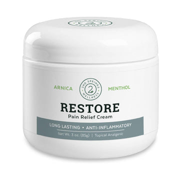 2Nd Springs Restore Cream 3Oz Soothing Relief For Muscles & Joints. Trusted By Professionals. Made In Usa. All-Natural Formula