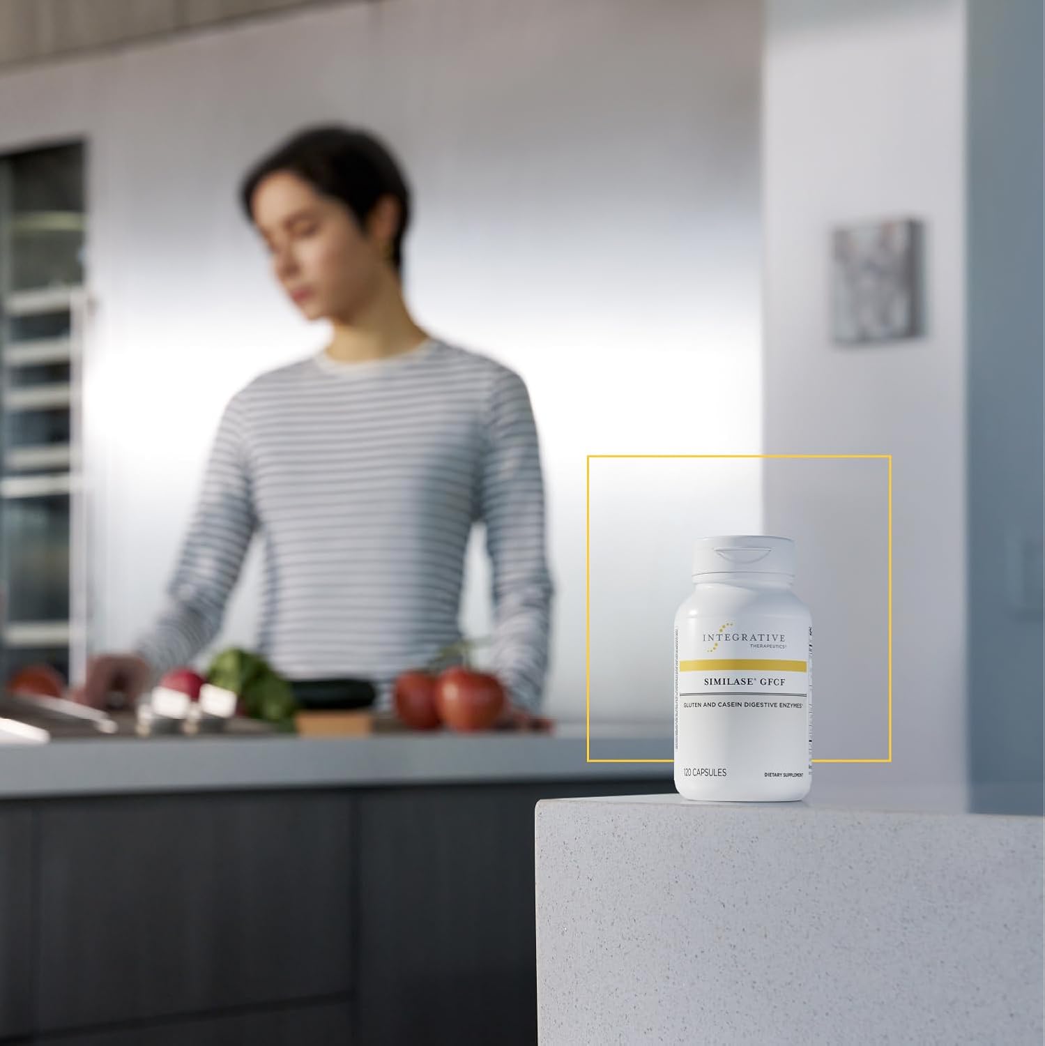 Integrative Therapeutics Similase Gfcf - Digestive Enzyme Supplement For Occasional Gas & Bloating* - Supports Gluten & Casein Digestion* - 120 Vegan Capsules : Health & Household