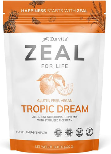 Zurvita- Zeal For Life- 30-Day Wellness Bag- Tropic Dream- 420 Grams