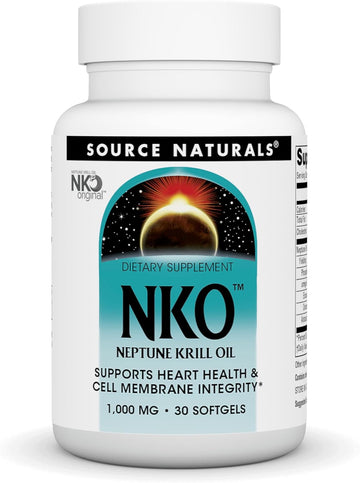 Source Naturals Nko Neptune Krill Oil, Supports Heart Health And Cell Membrane Integrity* - 30 Softgels