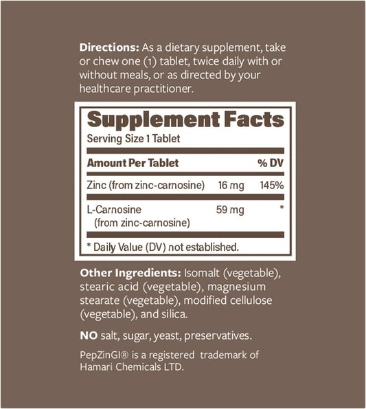 Zinc - Pepzingi 75Mg For Immune Function & Digestive Health Support |