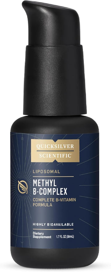 Quicksilver Scientific Methyl B Complex - Liquid Vitamin With Superior Liposomal Absorption Of Vitamin B12, Folate, Vitamin B6, Riboflavin, Biotin, Pantothenic Acid, Vitamin B1, Niacin (50 Ml)