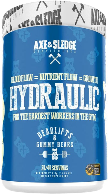 Axe & Sledge Supplements Hydraulic Stimulant-Free Pre-Workout Powder,