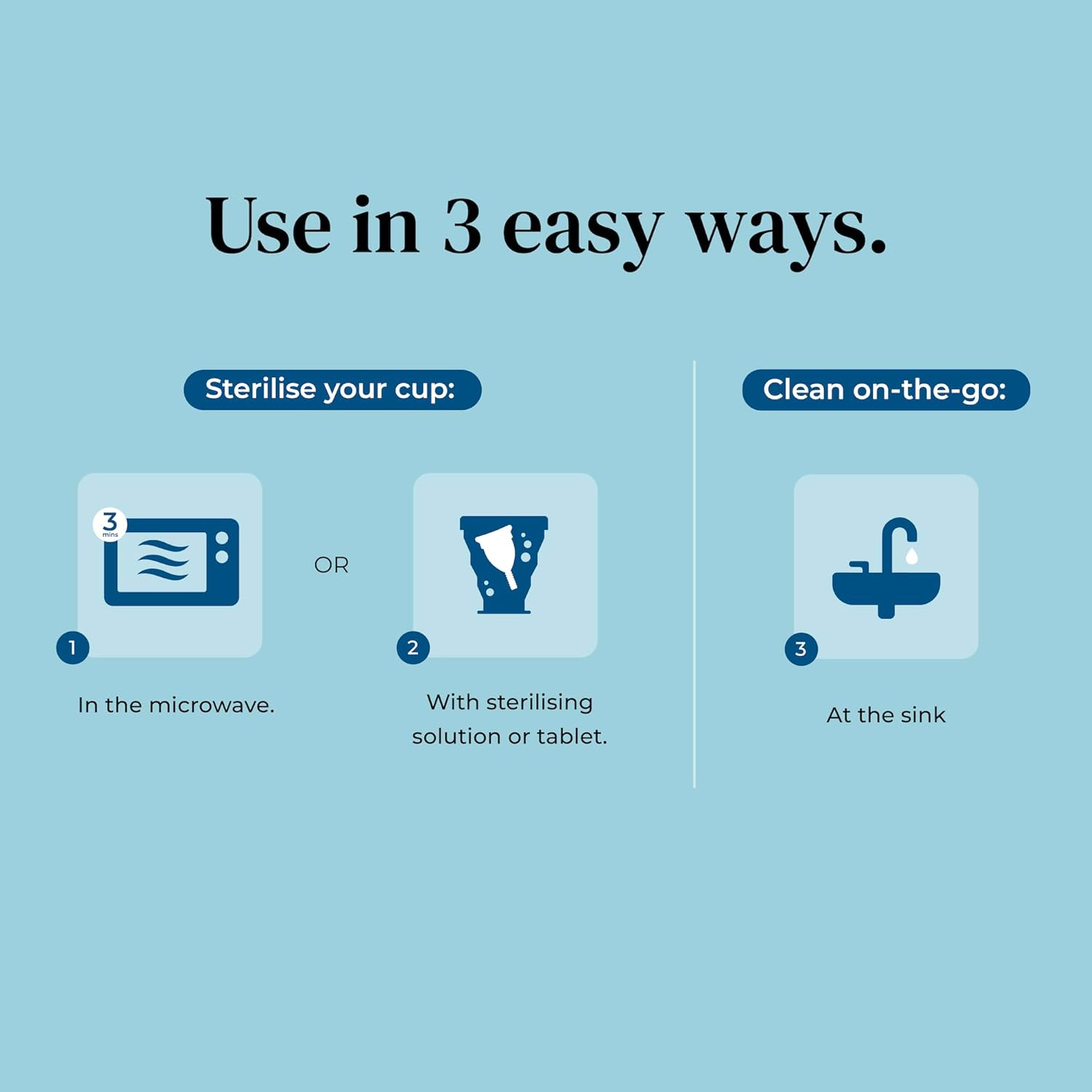 Mooncup® Menstrual Cup Cleaning Pot, Foldable & Portable, Use in The Microwave or Fill with Water & Shake (Pack of 1) : Amazon.co.uk: Health & Personal Care