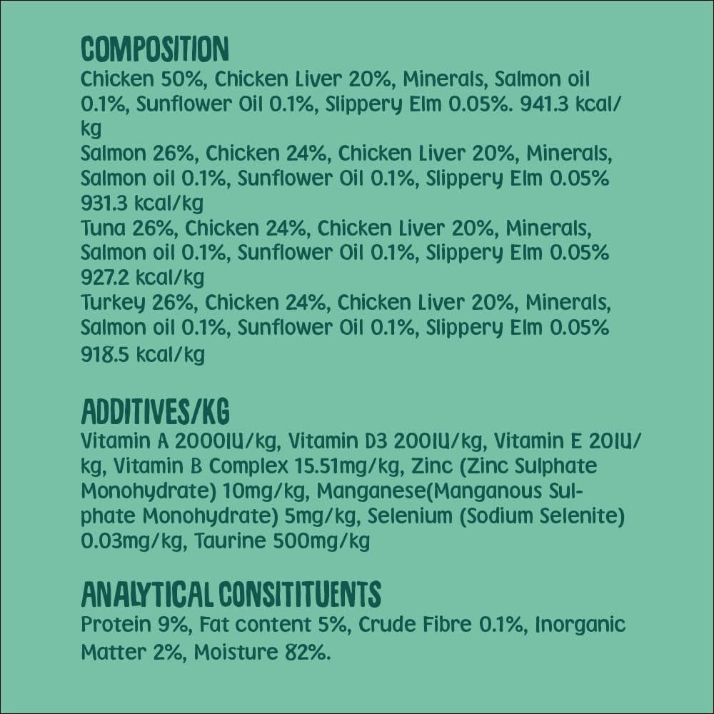 Scrumbles Natural Wet Cat Food, Pate Selection 12x 80g :Pet Supplies