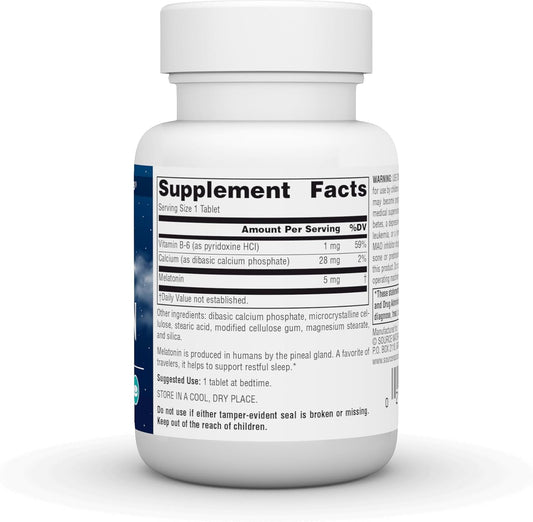 Source Naturals Melatonin, Helps Promote Sleep*, 5 Mg - 120 Tablets